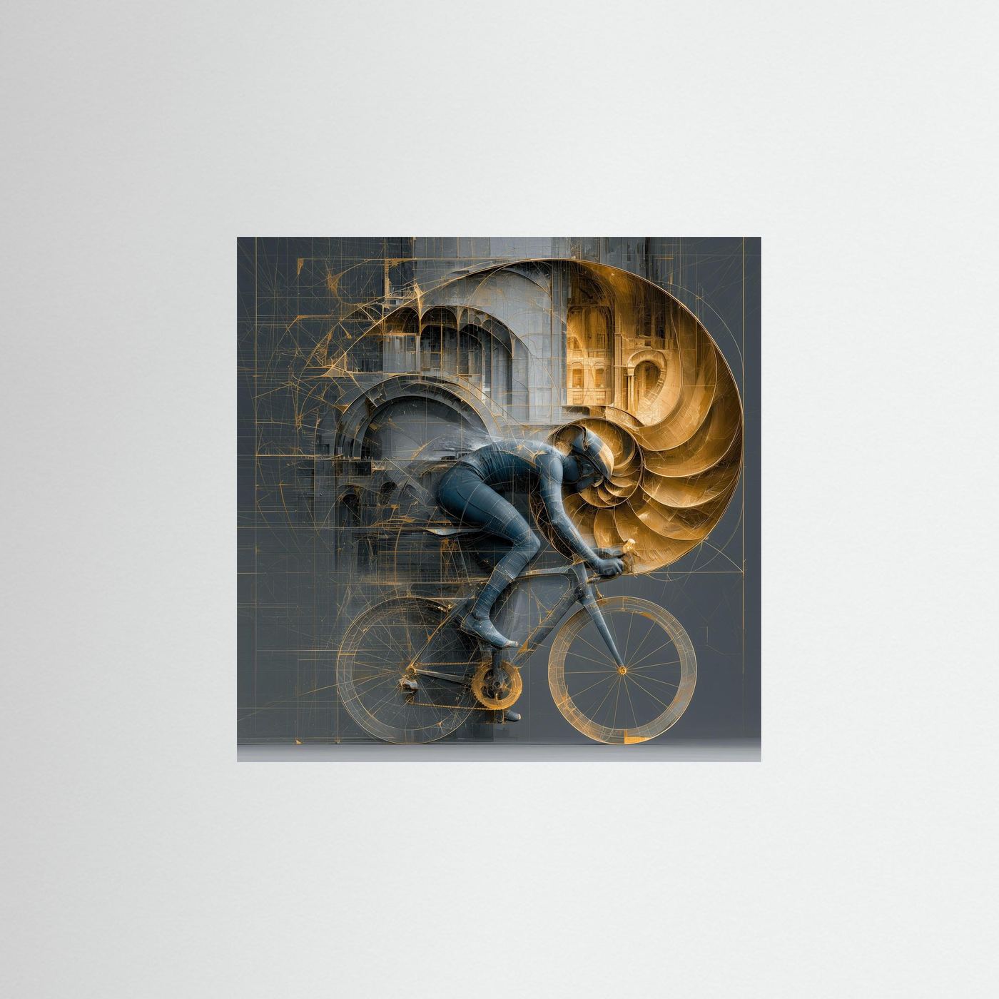 Golden Ratio Velocity – Rennradkunst mit Fibonacci-Spirale