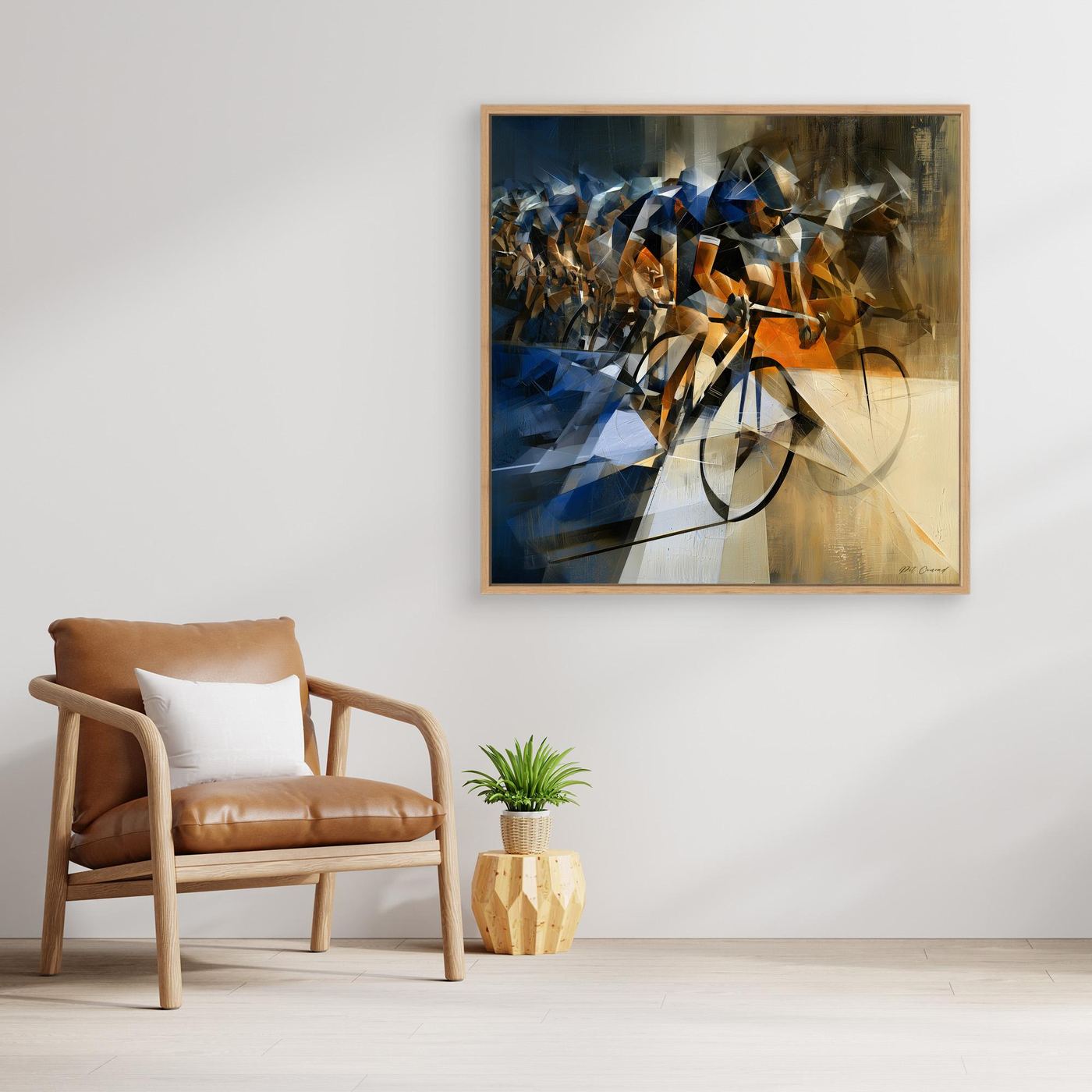 Peloton-Wandbild – Im Hauptfeld