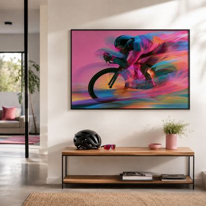 Time Trial – Speed in Motion | Radsport Kunstdruck