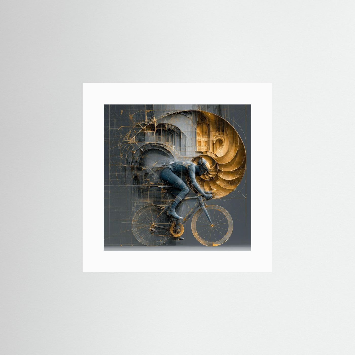 Golden Ratio Velocity – Rennradkunst mit Fibonacci-Spirale