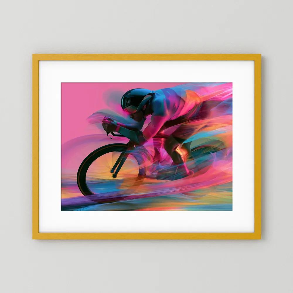 Time Trial – Speed in Motion | Radsport Kunstdruck