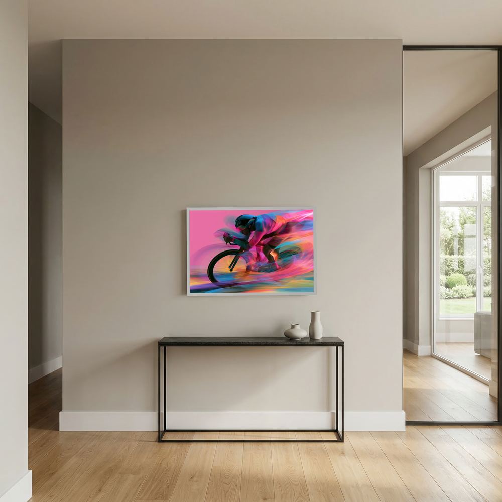 Time Trial – Speed in Motion | Radsport Kunstdruck