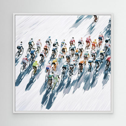 Peloton Schattenlinie Leinwandbild