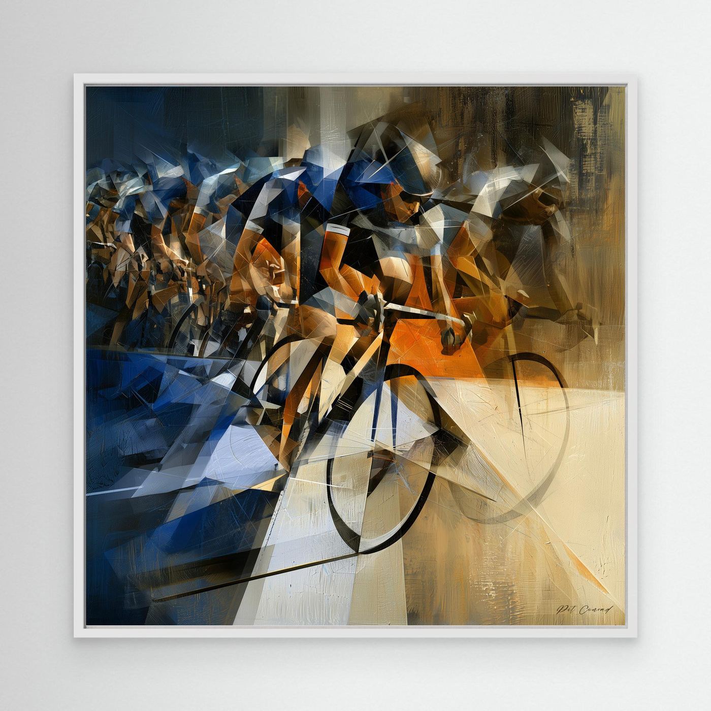 Peloton-Wandbild – Im Hauptfeld