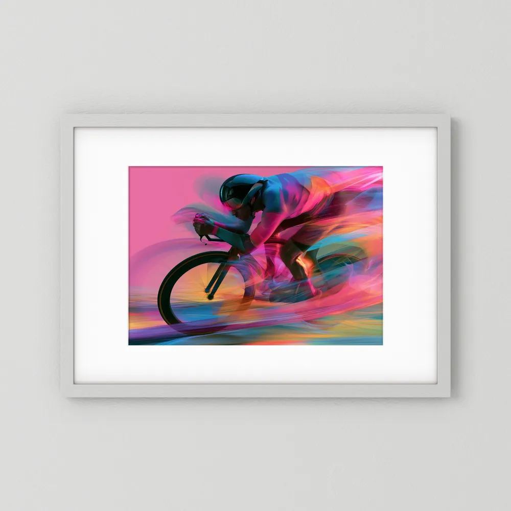 Time Trial – Speed in Motion | Radsport Kunstdruck