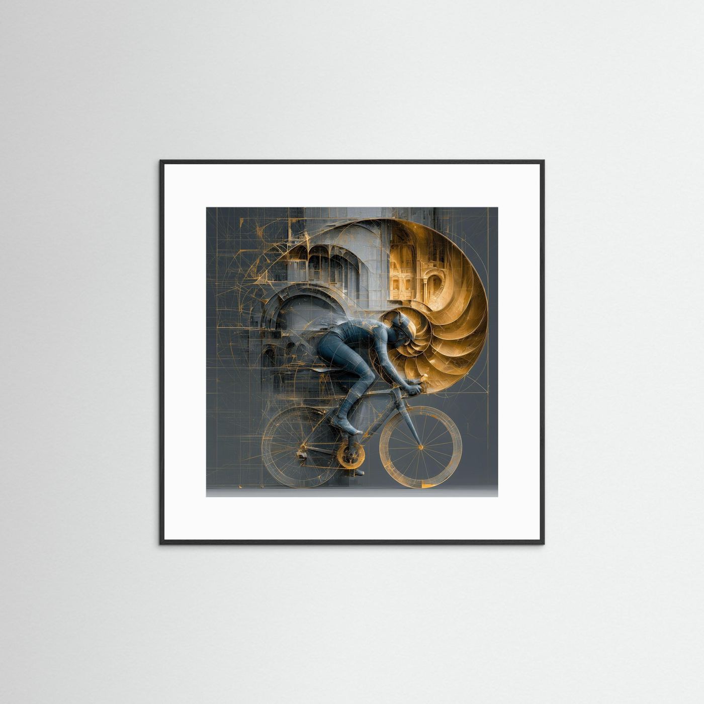 Golden Ratio Velocity – Rennradkunst mit Fibonacci-Spirale