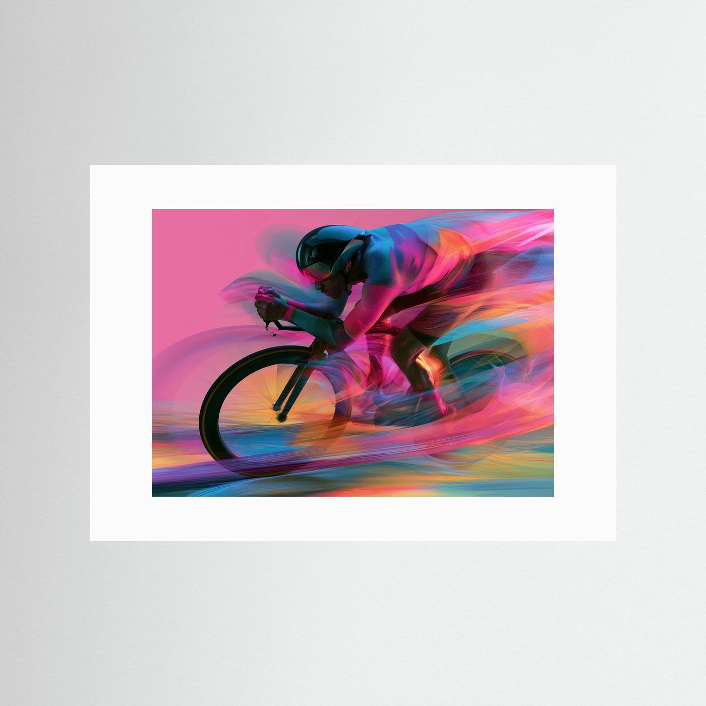 Time Trial – Speed in Motion | Radsport Kunstdruck