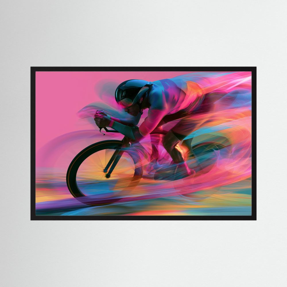 Time Trial – Speed in Motion | Radsport Kunstdruck