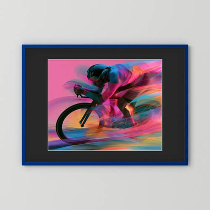 Time Trial – Speed in Motion | Radsport Kunstdruck