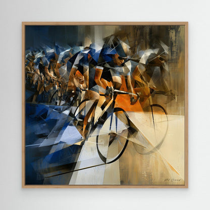 Peloton-Wandbild – Im Hauptfeld