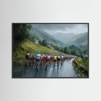 Im Herzen der Berge – Rennradkunst mit Peloton und Alpenpanorama