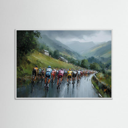 Im Herzen der Berge – Rennradkunst mit Peloton und Alpenpanorama