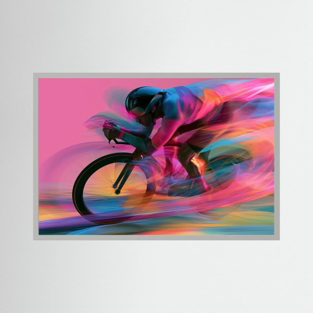 Time Trial – Speed in Motion | Radsport Kunstdruck