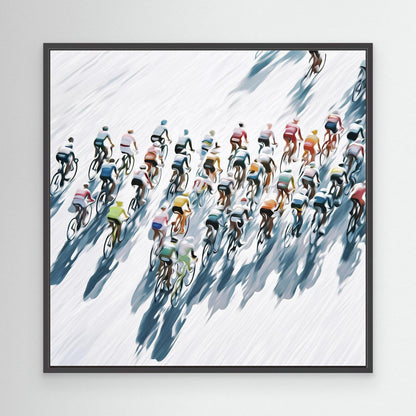 Peloton Schattenlinie Leinwandbild