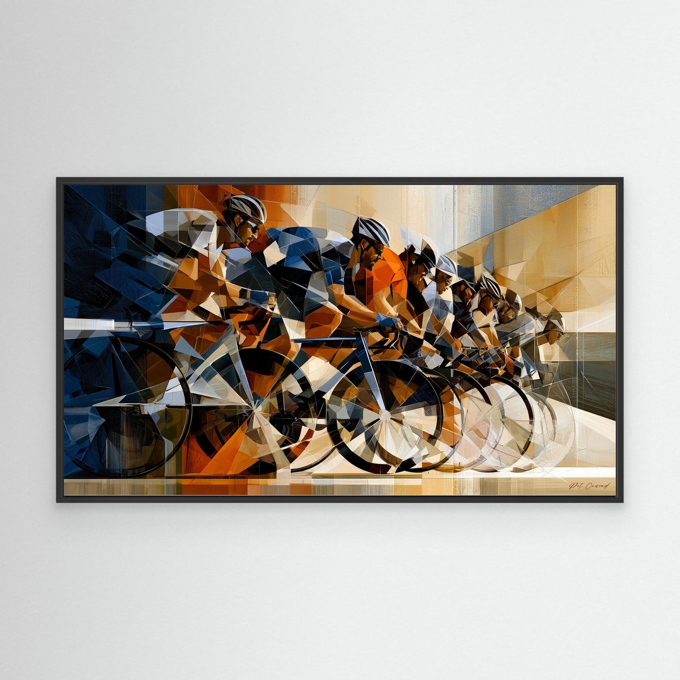 Radsport Bilder – Dynamisches Peloton als modernes Leinwandbild