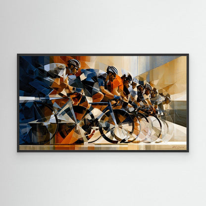 Radsport Bilder – Dynamisches Peloton als modernes Leinwandbild