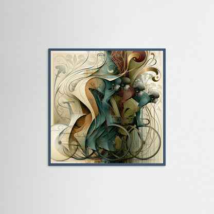 Im Rhythmus – Jugendstil Peloton Kunstdruck