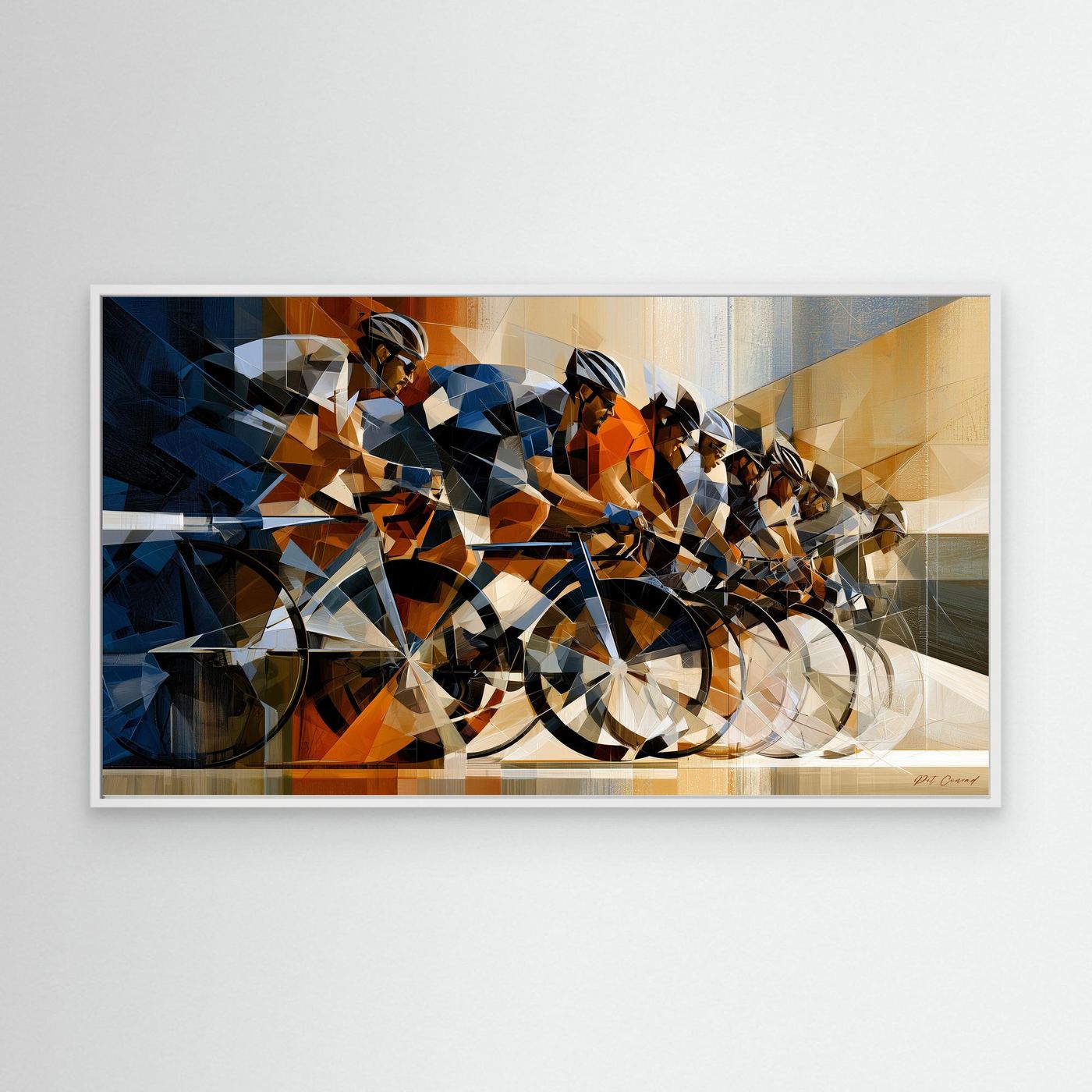 Radsport Bilder – Dynamisches Peloton als modernes Leinwandbild