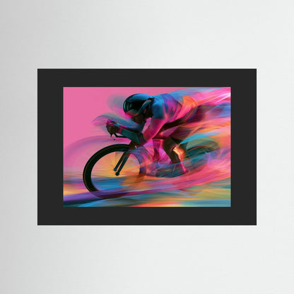 Time Trial – Speed in Motion | Radsport Kunstdruck