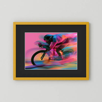 Time Trial – Speed in Motion | Radsport Kunstdruck