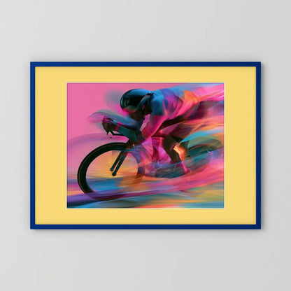 Time Trial – Speed in Motion | Radsport Kunstdruck