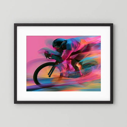 Time Trial – Speed in Motion | Radsport Kunstdruck