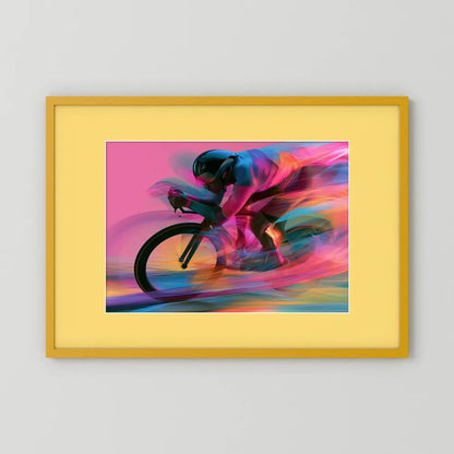 Time Trial – Speed in Motion | Radsport Kunstdruck