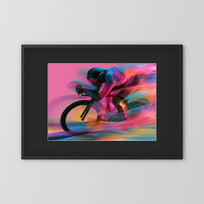 Time Trial – Speed in Motion | Radsport Kunstdruck