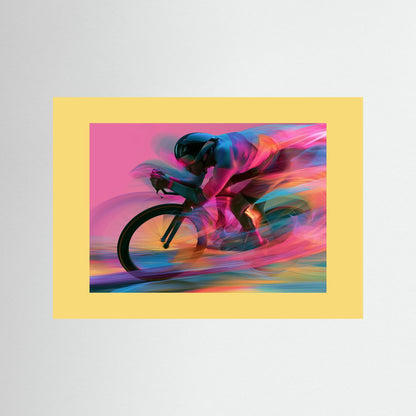 Time Trial – Speed in Motion | Radsport Kunstdruck