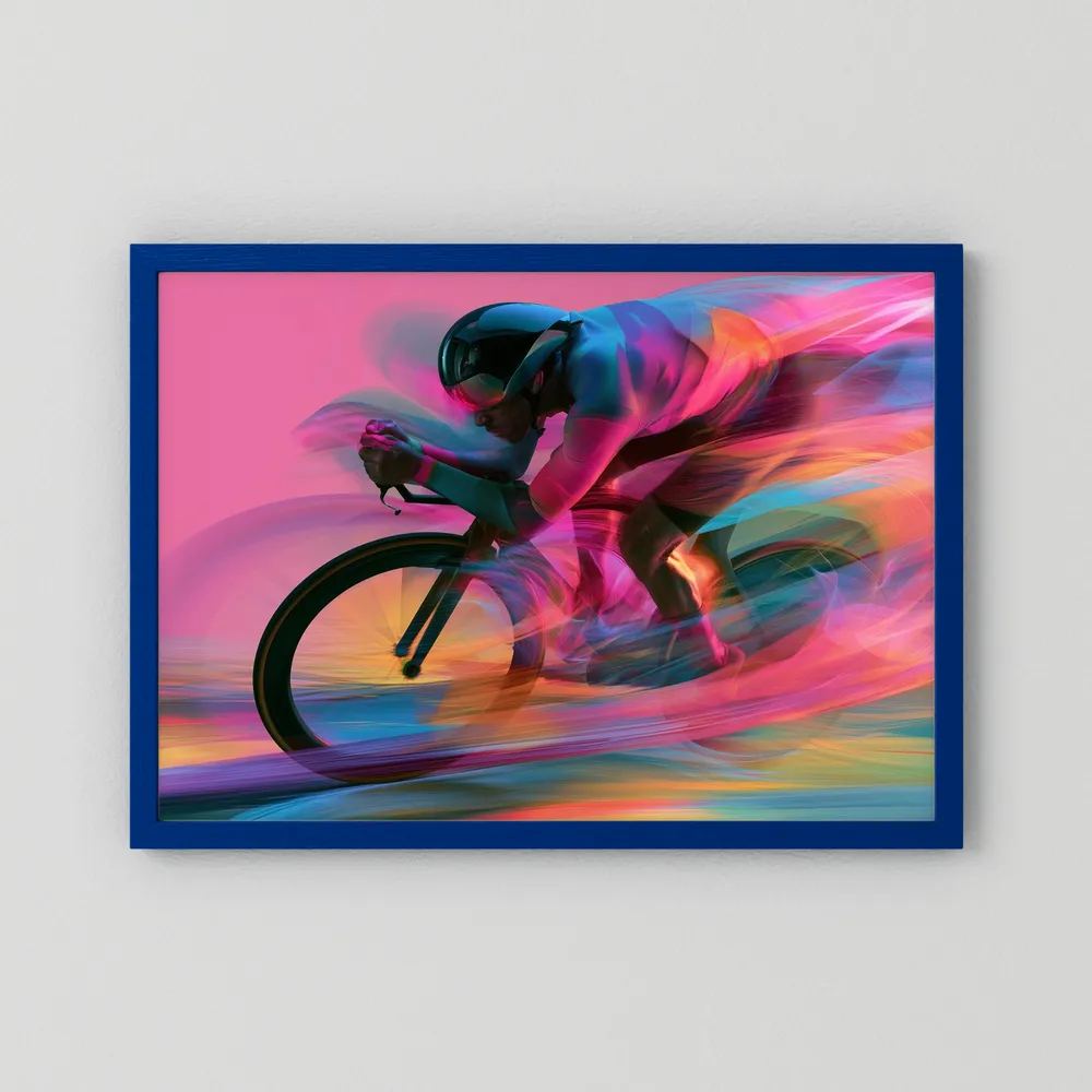 Time Trial – Speed in Motion | Radsport Kunstdruck