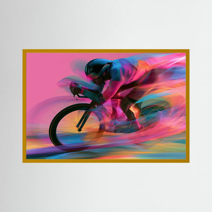 Time Trial – Speed in Motion | Radsport Kunstdruck